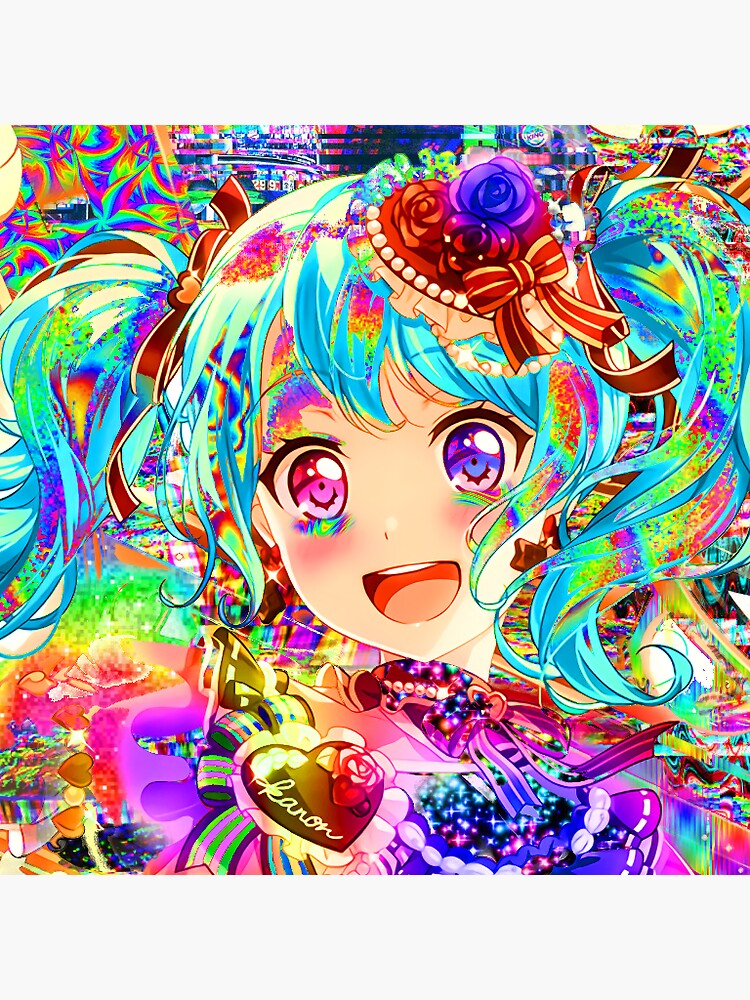 "Hatsune Miku Glitchcore" Sticker for Sale by cinlali | Redbubble