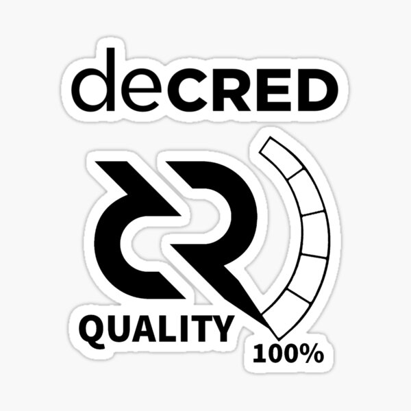 Decred quality v2 Sticker