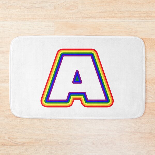 Item preview, Letter A - Rainbow Stroke Design - LGBTQ designed and sold by MoonsmileProd.