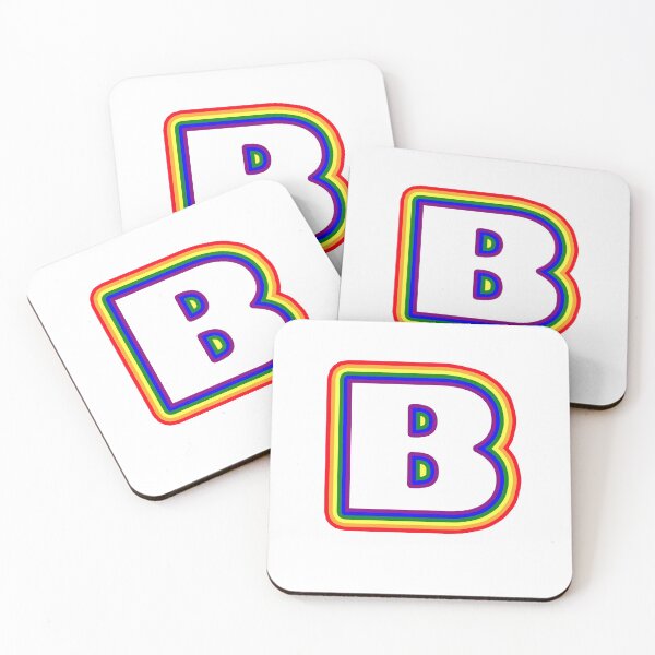 Item preview, Letter B- Rainbow Stroke Design - LGBTQ designed and sold by MoonsmileProd.