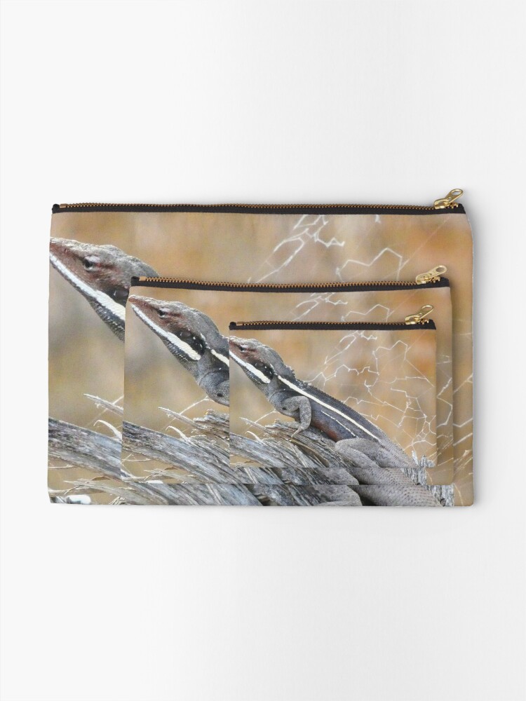 Alternate view of Gilbert's Dragon On a Log Zipper Pouch