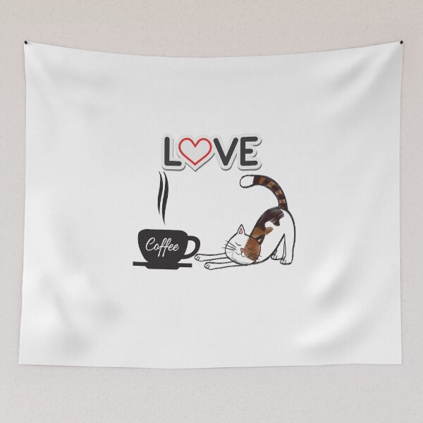 Item preview, coffee Love cat, love coffee , love , cat , love cat , coffe designed and sold by TimeOfTheFuture.