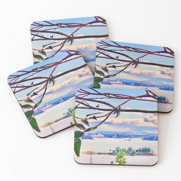 Item preview, Sydney Gum Leaves and Harbour Bridge designed and sold by ShotsOfLove.