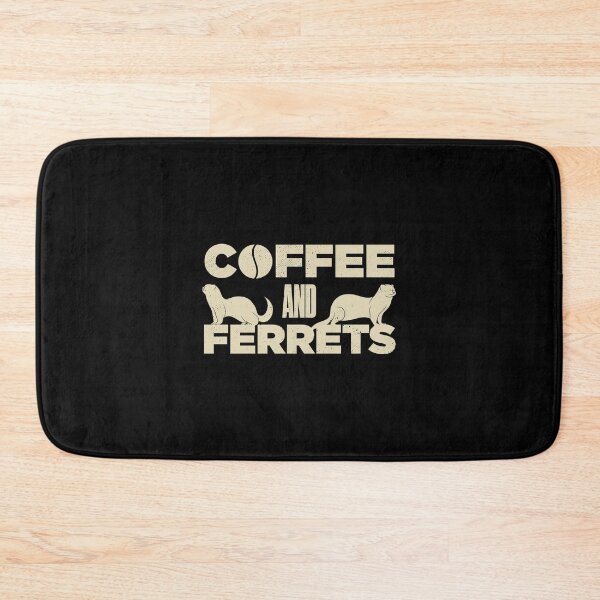Item preview, Funny Ferret Coffee Lover Quote designed and sold by artworkbyrihen.