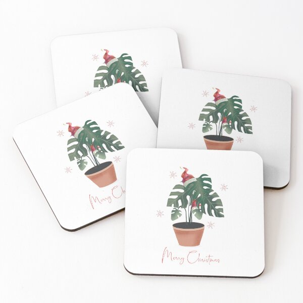 Item preview, Monstera Deliciosa Merry Christmas designed and sold by Playful Pixel Designs.