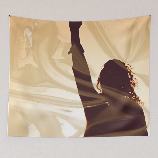 Item preview, Abstract Silhouette of Woman Holding Fist Up. Behind Plastic designed and sold by Joe-s.