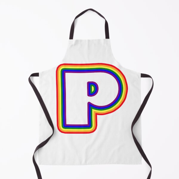 Item preview, Letter P - Rainbow Stroke Design - LGBTQ designed and sold by MoonsmileProd.