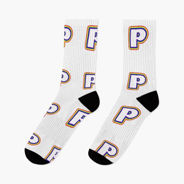 Item preview, Letter P - Rainbow Stroke Design - LGBTQ designed and sold by MoonsmileProd.