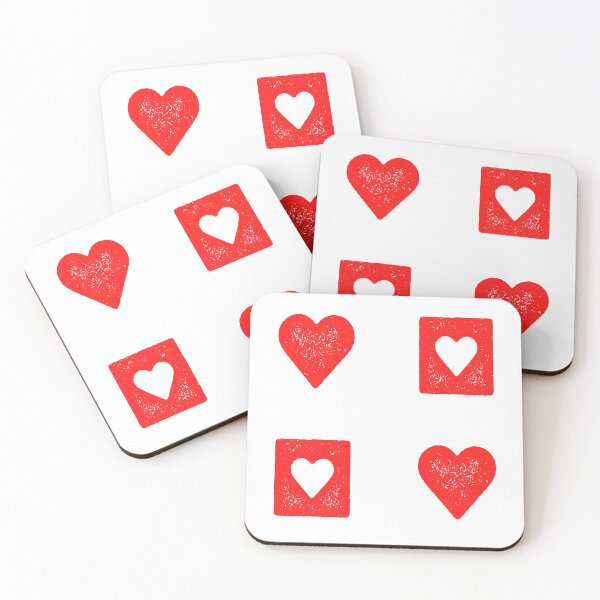 Item preview, Red Hearts - Distressed style designed and sold by feether-store.