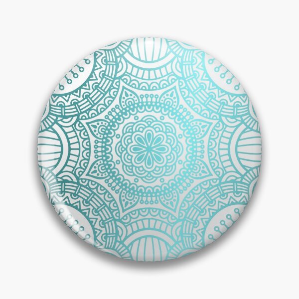 Item preview, Turquoise Ethnic Pattern With Mandalas designed and sold by Vic Torys ☆.