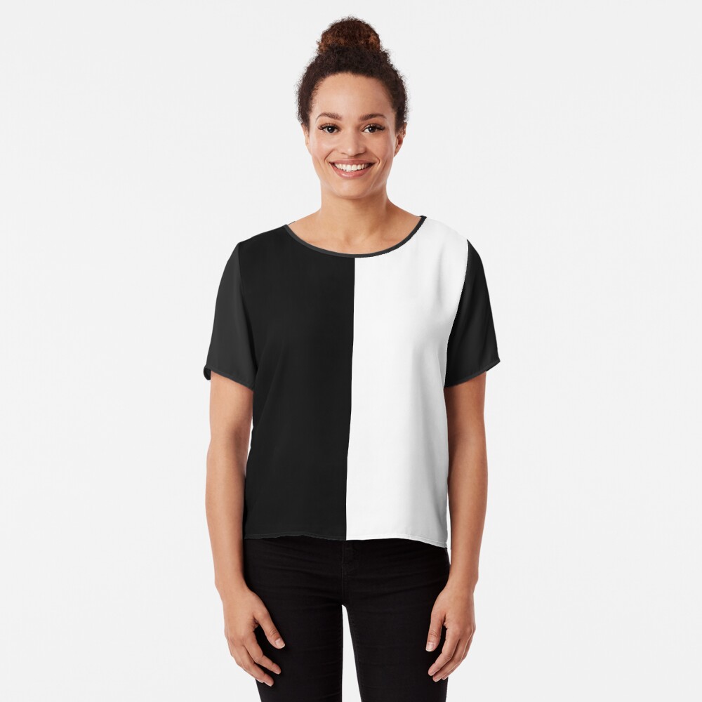 Half Black Half White T Shirt By Teehowa Redbubble