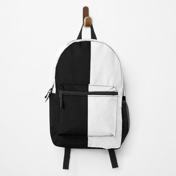 half Black half white Backpack