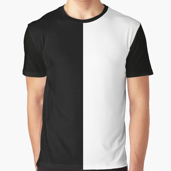 Half Black Half White T Shirt For Sale By Teehowa Redbubble Half Black Half White Graphic T Shirts Black And White Graphic T Shirts Black And White Split Graphic T Shirts