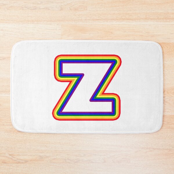 Item preview, Letter Z - Rainbow Stroke Design - LGBTQ designed and sold by MoonsmileProd.