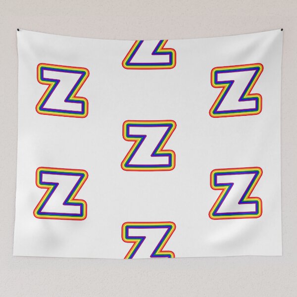 Item preview, Letter Z - Rainbow Stroke Design - LGBTQ designed and sold by MoonsmileProd.