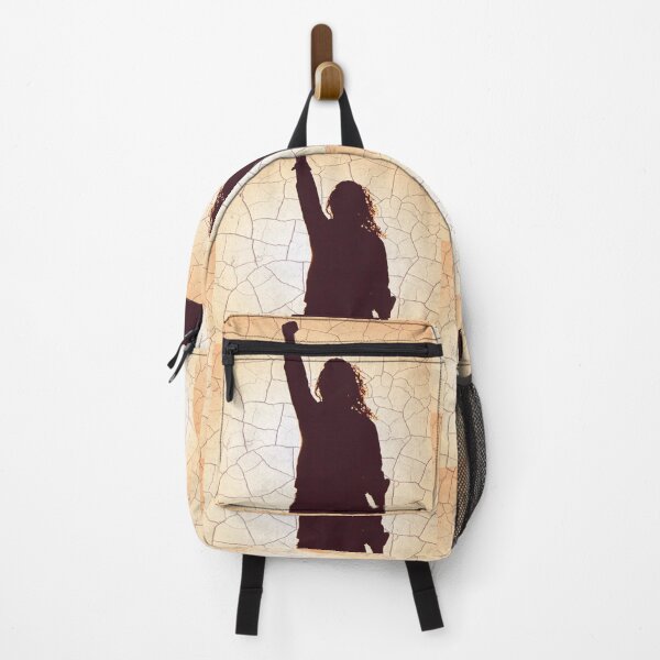 Item preview, Abstract Silhouette of Woman Holding Fist Up. Behind cracked earth. designed and sold by Joe-s.