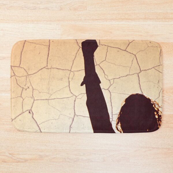 Item preview, Abstract Silhouette of Woman Holding Fist Up. Behind cracked earth.  designed and sold by Joe-s.