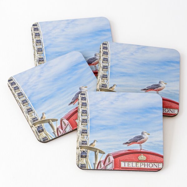 Item preview, Brighton seafront big wheel & telephone boxes designed and sold by Beverley Goodwin.