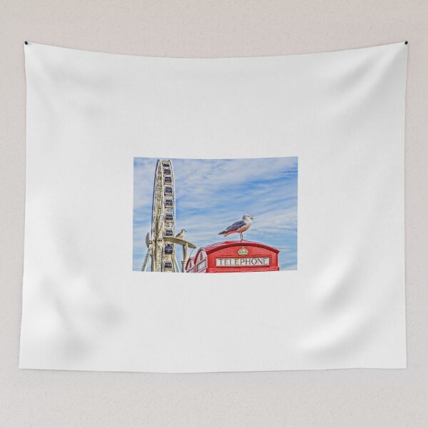 Item preview, Brighton seafront big wheel & telephone boxes designed and sold by Beverley Goodwin.