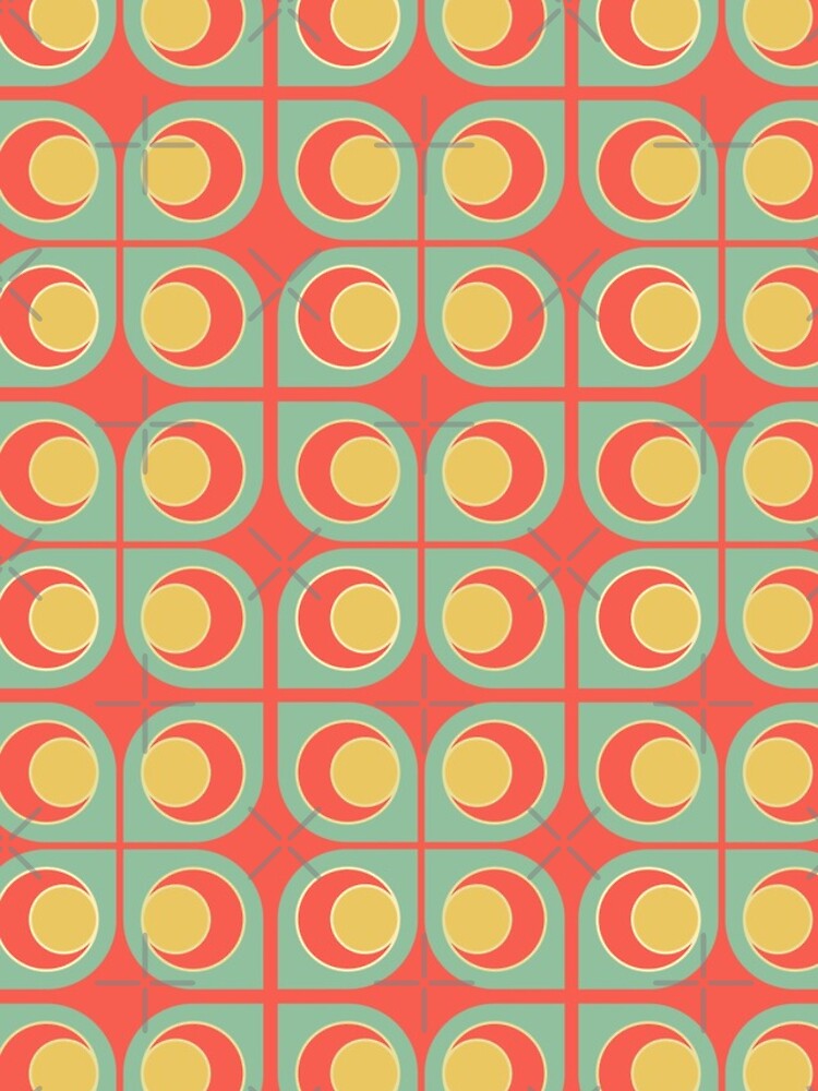 Thumbnail 4 of 4, iPhone Case, Funky Retro Pattern Design #2 designed and sold by RhubarbMyrtle.