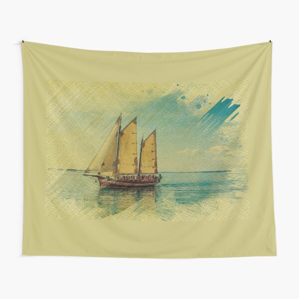 Sailing Boat Tapestry