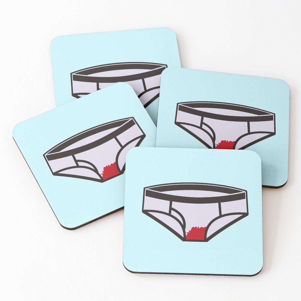 Menstrual panties Coasters (Set of 4)