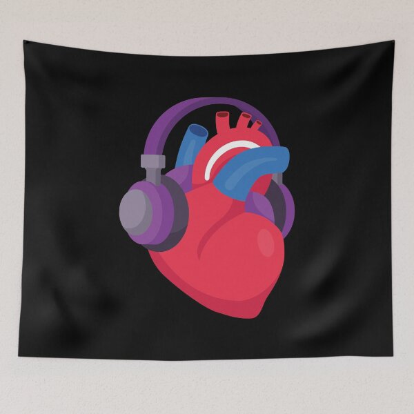 Item preview, I love Music Heart - Music Lover Gift designed and sold by Sandra78.