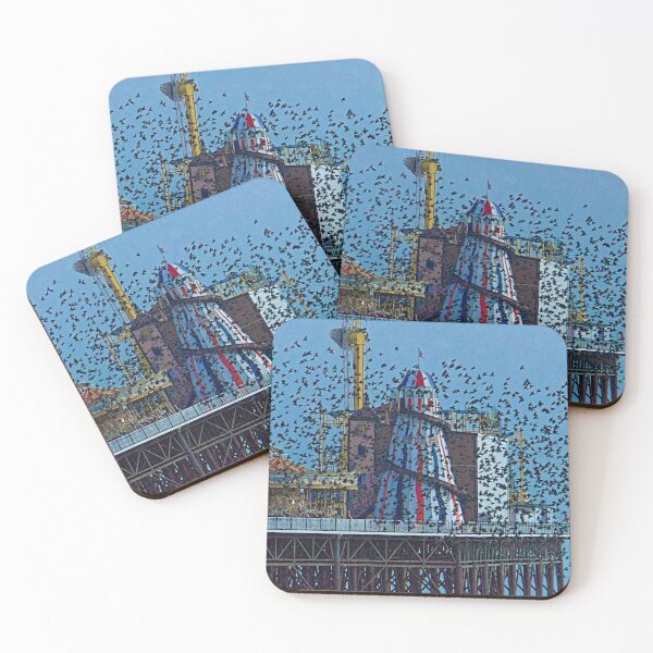 Item preview, Starling murmuration, Helter Skelter, Brighton, England designed and sold by Beverley Goodwin.