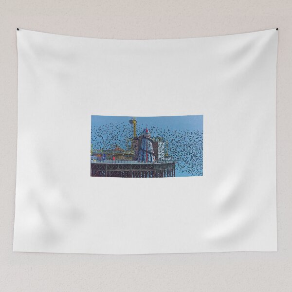 Item preview, Starling murmuration, Helter Skelter, Brighton, England designed and sold by Beverley Goodwin.