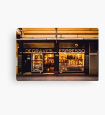 Degraves Espresso Canvas Print