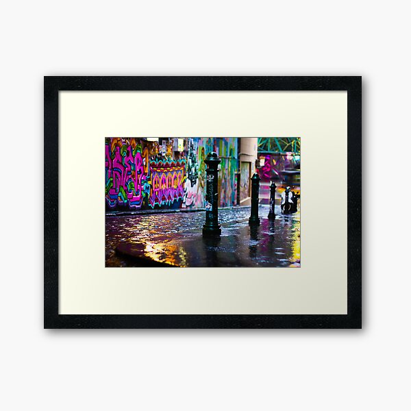 Item preview, Colour on a rainy day in Hosier Lane designed and sold by melbournedesign.