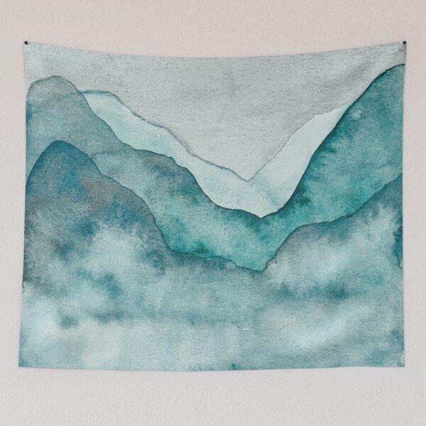 Item preview, Mysterious hills designed and sold by María Casas Watercolour Designs.