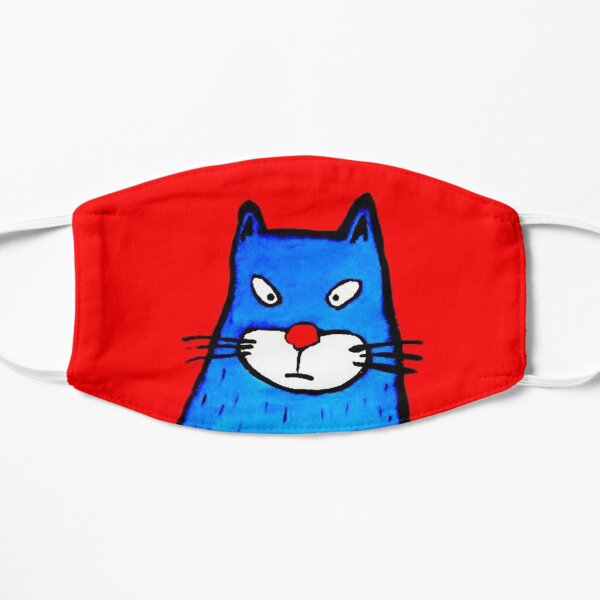 IRRITATED CAT Flat Mask
