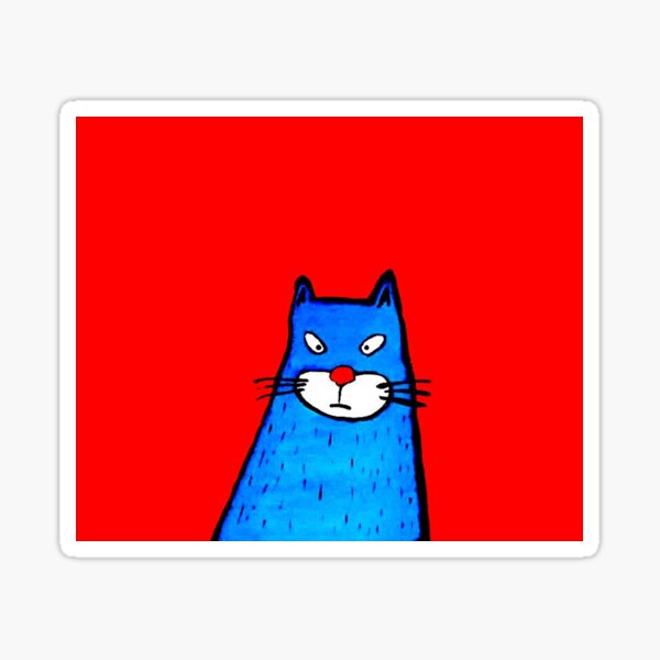 IRRITATED CAT Sticker