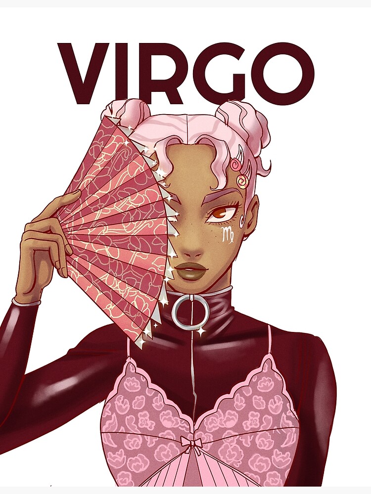 Virgo Anime Girl Poster By Pastella Design Redbubble