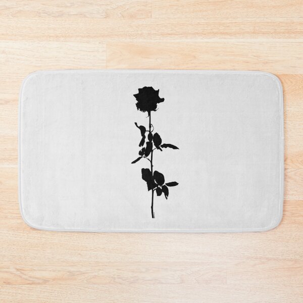 Item preview, Rose flower outline black on light background designed and sold by 7T-Designs.