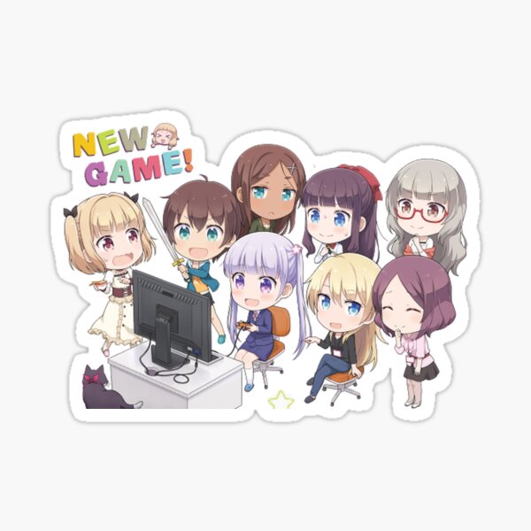 New Game ニューゲーム Sticker By Munificent Redbubble