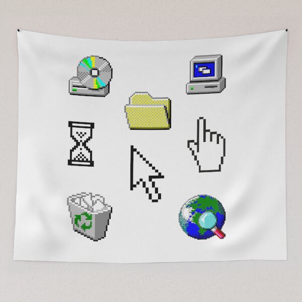 Item preview, Windows 95 Computer Icon Sticker Pack Collection designed and sold by OFFICIAL-CANDY.