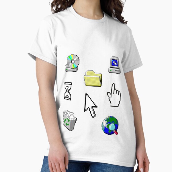 Vista previa del artículo con la obra «Colección de paquetes de pegatinas de Windows 95 Computer Icon», diseñado y vendido por OFFICIAL-CANDY.