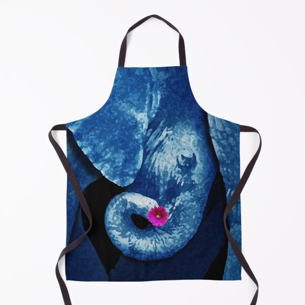 Item preview, Blue Baby Elephant with his mother Pink Flower designed and sold by just-art.