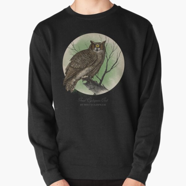 Great Cyclopean Owl Pullover Sweatshirt