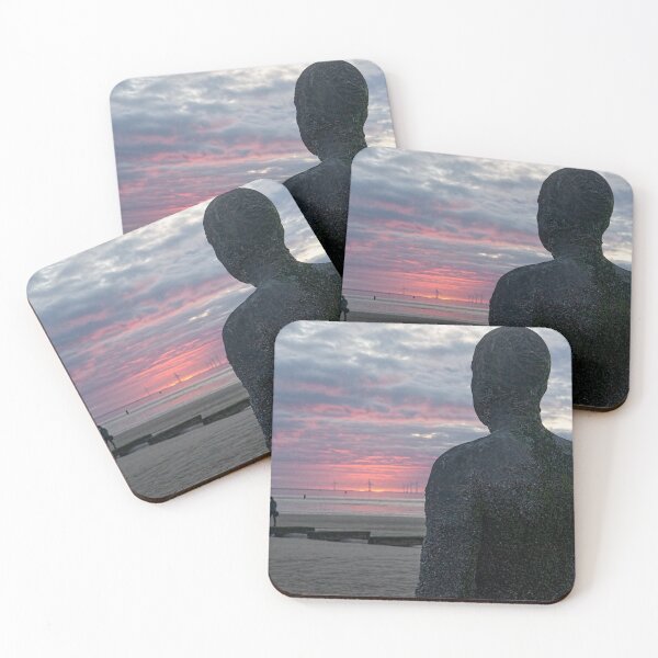 Item preview, Iron Man at Sunset, Crosby beach designed and sold by Beverley Goodwin.