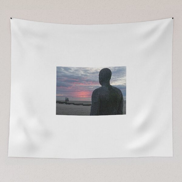 Item preview, Iron Man at Sunset, Crosby beach designed and sold by Beverley Goodwin.
