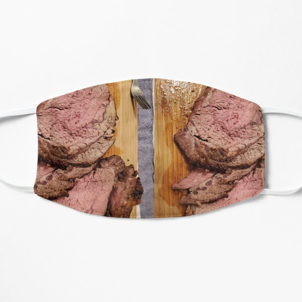 medium rare roast - meat lovers gift Flat Mask