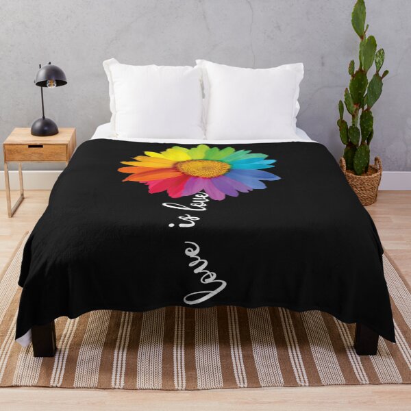 Item preview, Love Rainbow Sunflower LGBT Gay Lesbian Pride designed and sold by LaThresRice.