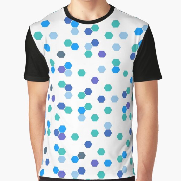 Teal Honeycomb Pattern T-Shirts | Redbubble