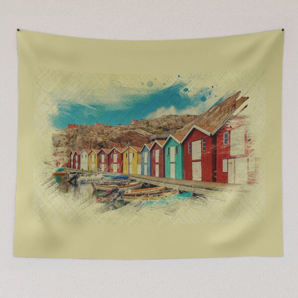 Item preview, Fisherman's Hut designed and sold by gooddesignart.