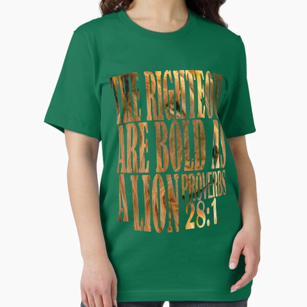 Item preview, Bible verse Proverbs 28:1 The Righteous Are Bold as a Lion designed and sold by Roland1980.
