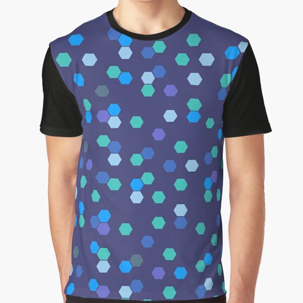 Teal Honeycomb Pattern T-Shirts | Redbubble