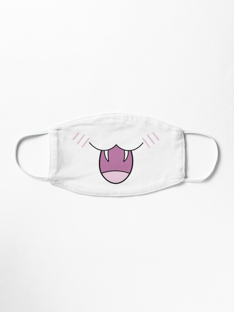Roblox White Bunny Face Mask By Shinobu San Redbubble - white mask roblox
